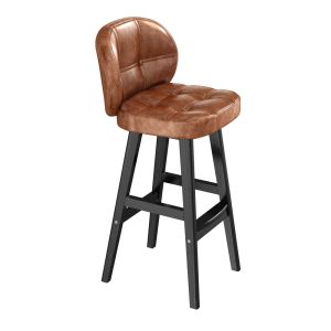 Brown Leather Bar Stool Aliexpress