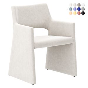 Foley Faux Mohair Dining Armchair CB2