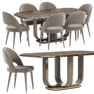 Saber Jewels Crystal Dining Set