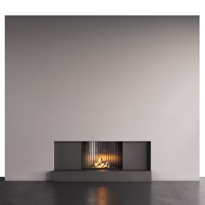 Wall With Fireplace