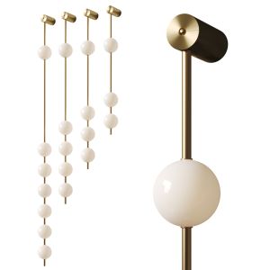 Vakker Light Vertical Balls Wall Lamp