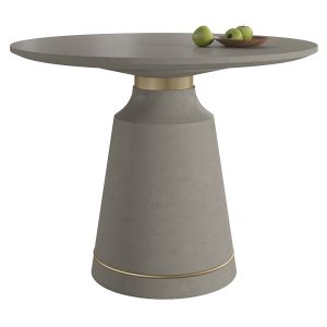 Pinni Gray Concrete Round Dining Table