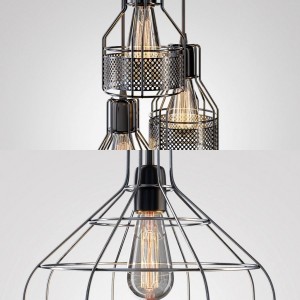 Loft metal chandelier