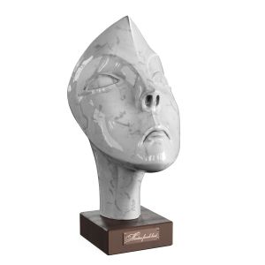 Modern Female Head Sculpture