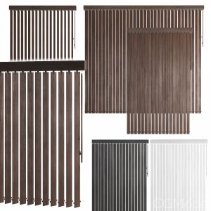 Vertical Wooden Blinds 3 Options 3 Colors