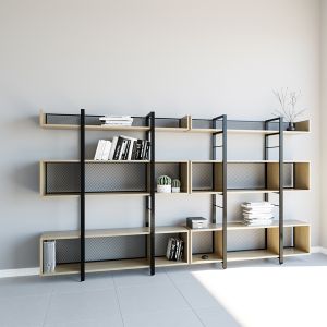 Ts-17  Rectangular Barrier Bookcase Before Packing