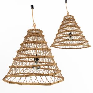 Bamboo Rattan Lamp 2