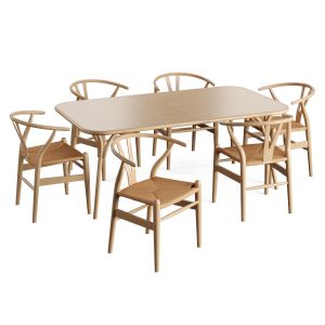 Wooden Table Chair Ch24 Rope