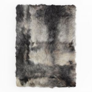 Sheepskin Rug Rectangle Dark Gray