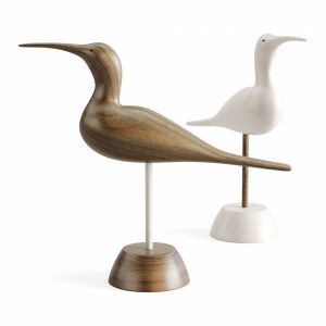 Hand Carved Wooden Sandpiper