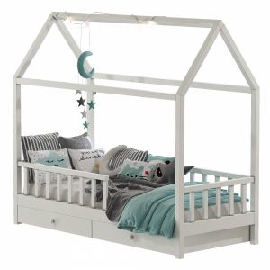 Childrens Bed With Columns Set 46