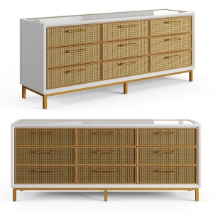 Rattan Bamboo Cabinet Serena Lily 1