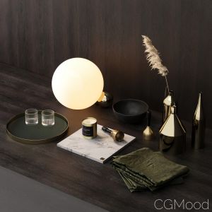 Skultuna Decor Set With Flos Copycat Lamp