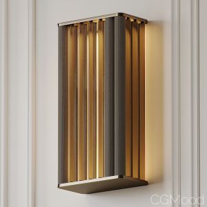 Venicem Numa Wall Sconce In Brass And Glass By Mas