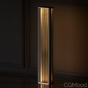 Venicem Numa Floor Light In Brass And Glass By Mas