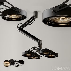 Ceiling Light Modular Nomad 4x Ar111 Gi Black And