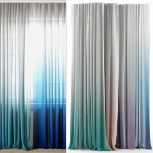 Curtains 129 | Pottery Barn Teen | Ombre Sheer