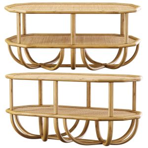 Spider Double Rattan Coffee Table