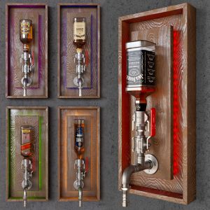 Whiskey Pipe Storage Decor