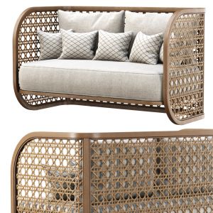 Rimma Rattan Loveseat