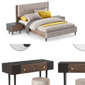 (Rosa Bed / Console Rosa) - Enza Home