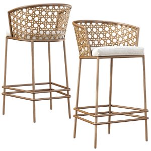 Rimma Rattan Bar Stool