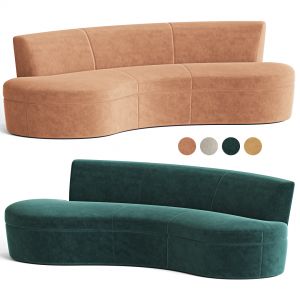 Curved Fabric Sofa Casamilano