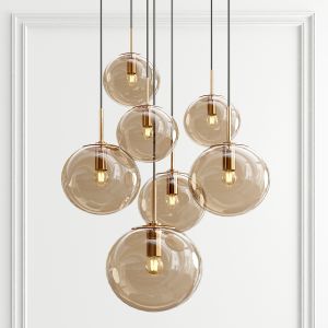 Smoked Glass Pendant Lights By Glashutte