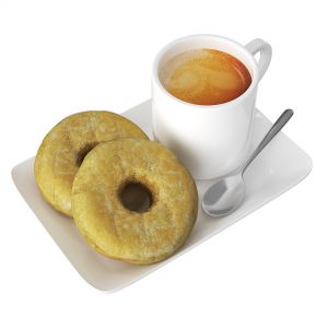 Donuts With Coffee Cup