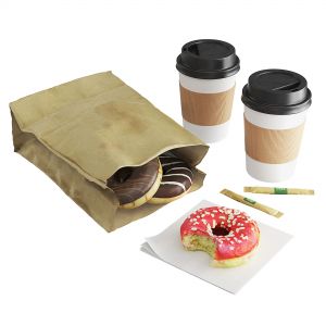 Donuts With Coffee To Go