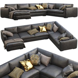 Rh Modena Taper Arm U-sofa Chaise Sectional Sofa