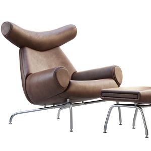 The Ox Chair And Ottoman By Hans Wegner