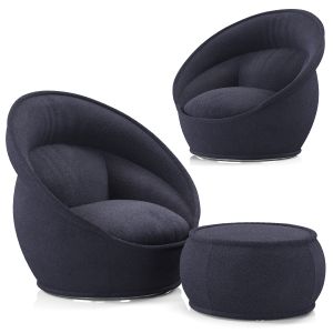 Roche Bobois Coiffe Pivoting Armchair