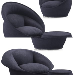 Roche Bobois Coiffe Pivoting Armchair