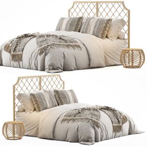 Arudin Rattan Bed