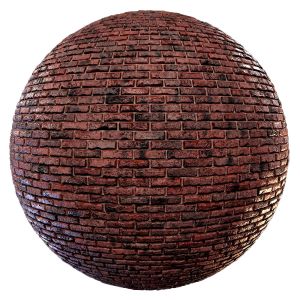 Red Grunge Brick Wall-01-pbr-2k-4k