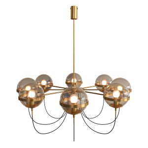 Dexter Glass Orb 8 Head Chandelier