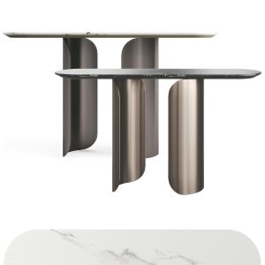 Gabriel Opera Contemporary Oval Console