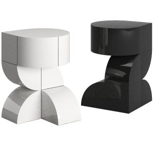 Totem 01 Gueridon Stool By Forest & Giaconia