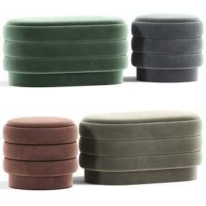 Sofia Ribbed Ottoman Pouf Collection