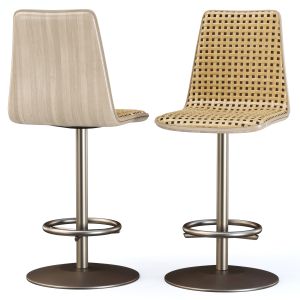 Scarlett Wooden Rattan Bar Stool Sr22