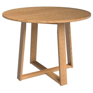 Olwen Oak Wood Round Dining Table