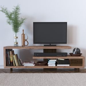 Chest Of Drawers With Books And Tv And Decor