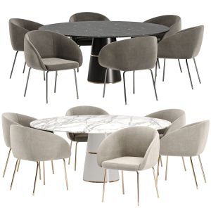 Avalon Boucle Dining Set