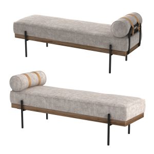 Four Hands Giorgio Accent Bench-zion Ash