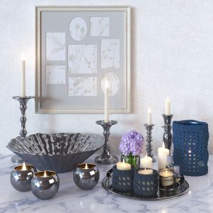 Collection Of Candles And Decor