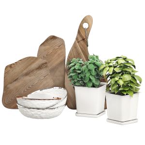 Kitchen Decoration Set 2 + Plants