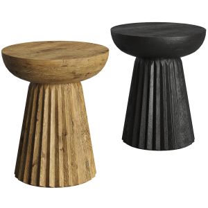 Plissé Wood Side Table By Vical Home