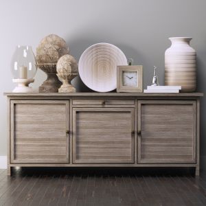 Wooden Chest Of Drawers With Wooden Decor