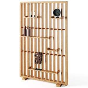 Oak Bookcase Partition Mineva By La Redoute